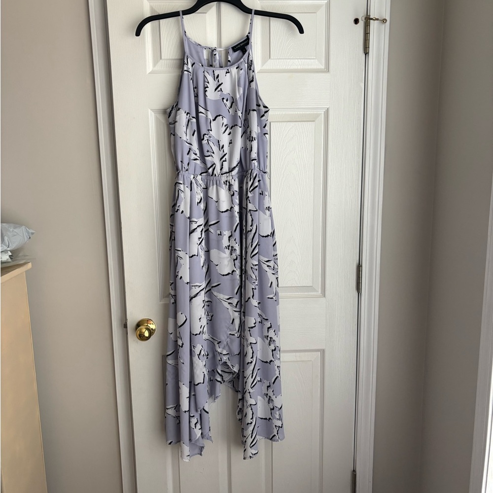 Lane Bryant Lavender Floral High Low Dress